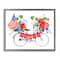 Stupell Industries Floral Americana Bicycle Floater Framed Art